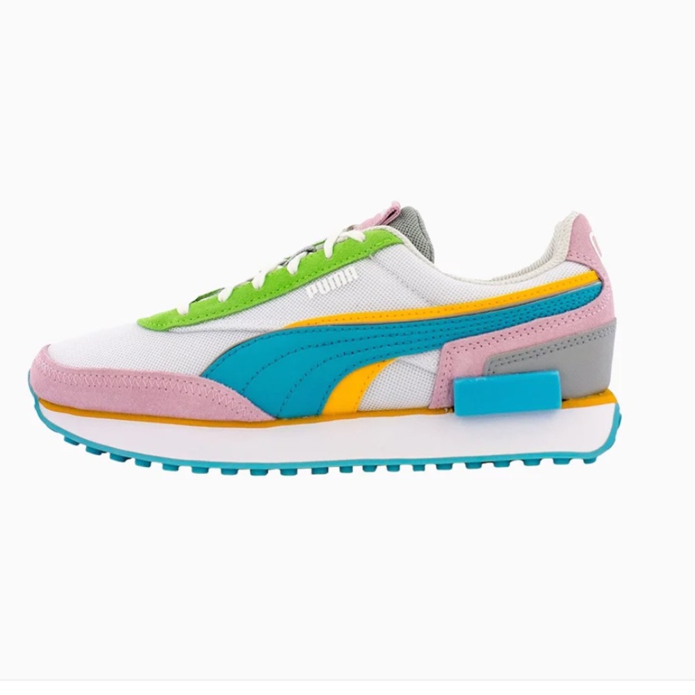 Puma Future Rider Sneaker in Pink and Blue